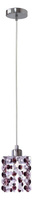 Lampa suspendata crom / cristale visiniu G9 Classic 31-97005