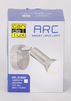 Aplic de perete 1X40W E14 Nichel satinat ARC 91-63281
