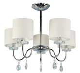 Plafonnier suspendu lustre chromé 5x40W Estera Candellux 35-11671