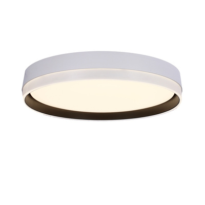 Florida ceiling lamp white + black plafond 24w led 39 cm white shade