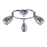 Virginia Ceiling lamp spiral chrome e14 with mirror shade 98-14047
