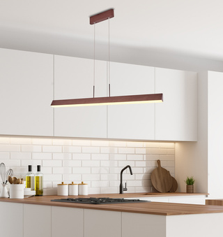 Lampe suspendue bande LED marron 100x8cm Coconut A0010-310