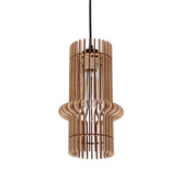 Eco 4 hanging lamp 1x40 e27 Wooden lampshade
