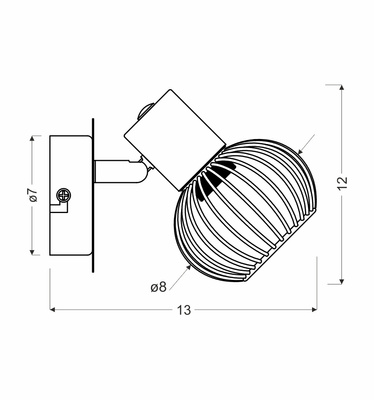 Applique applique 1X40W E14 blanc/or OSLO 91-61799