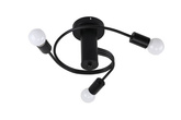 Ceiling lamp black 3xE27 Filetta 33-00828