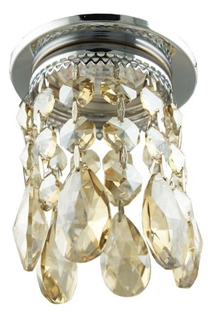 Plafonnier Candellux chrome doré cristaux décoratifs 50W