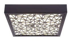 Plafonnier Laser 2 noir 1x18w led