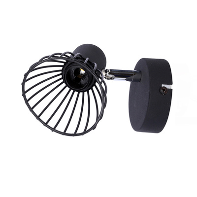 Aplic de perete 1X40W E14 negru FLY 91-61881