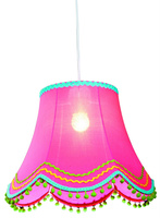 Lampa wisząca Arlekin różowa pojedyncza do sypialni z gwintem E27