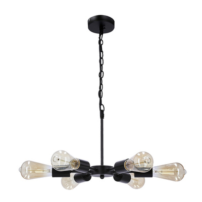 Suspensie Sparta neagra 6X60W E27 36-09395
