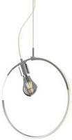 Lampa suspendata APETI SKIROS 1xE27 + LED 12W crom