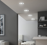 Plafoniera din sticlă transparentă cu ochi pătrat SSU-13 Candellux 2263069