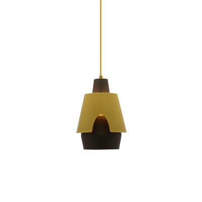Yellow grey pendant lamp E27 Falun Ledea 50101149