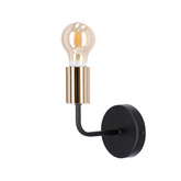 Aplică de perete din metal negru simplu fără abajur Spill Candellux 21-56528