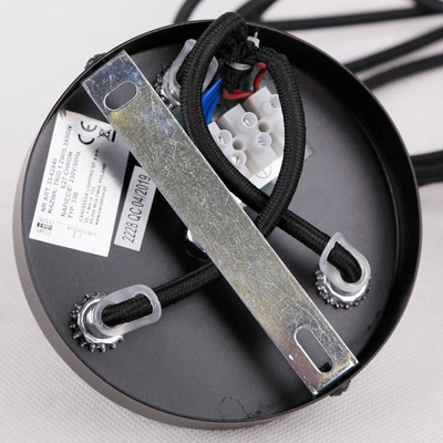 Lampa sufitowa chrom 3x40W biały klosz z kryształkami Simpli Candellux 33-63847