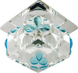 Plafoniera albastru cristal 1xG4