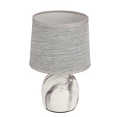 Lampe de table Adelina marbre + abat-jour gris gris 41-24381
