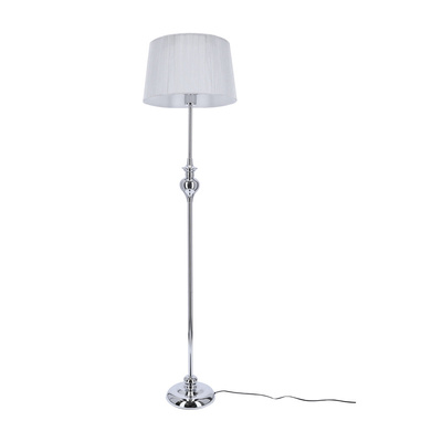 Lampadaire fil d'argent abat-jour 1xE27 Gillenia 51-11947