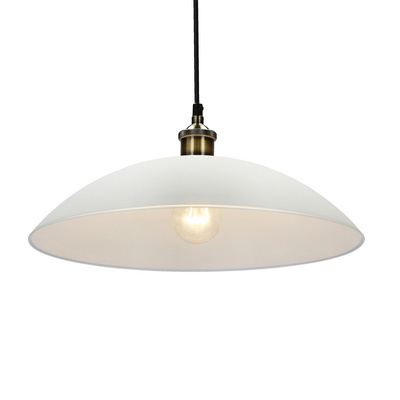 Dexter 2 Lampa Wisząca Miedziany 1X60W E27 Klosz Biały