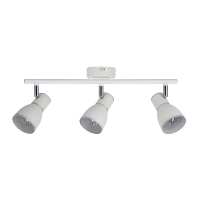 Bandă de perete 3X40W E14 alb/crom 93-63403