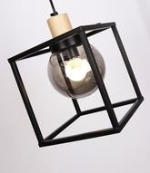 Lampa suspendata metal negru afumat Retro 2 31-00743