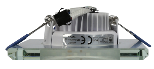 Oprawa stropowa chrom/niebieska kwadrat LED SSP-22 2263892