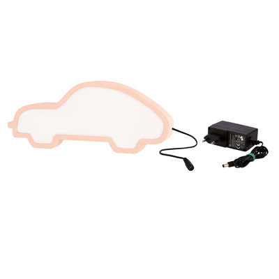lampa de masa auto pentru un copil led iq kids roz