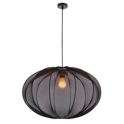 MELLOW Pendelleuchte schwarz 1x40W E27 Schirm 60 schwarze Kugel 31-41982