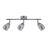 Wall lamp strip 3X10W E14 LED chrome MILTON 93-61294