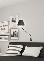 Black adjustable rotary wall lamp 1xE27 21-73891