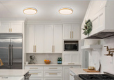 Plafoniera LED 18W alb + lemn 4000K Gandava 13-75109