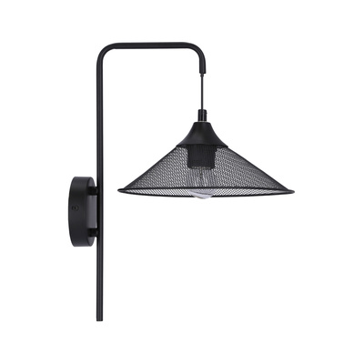 Schwarze Wandleuchte aus Metall E27 Kiruna Ledea 50401207