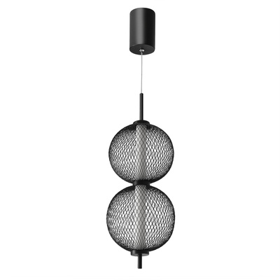 Pendant wire lamp PUMA with globe shades 14 x 38 cm designer LED 3000K living room lighting