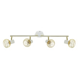 Wall lamp strip 4X40W E14 white/gold OSLO 94-61812