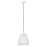 Hanging ceiling lamp 1X60W E27 openwork white BENE 31-70340