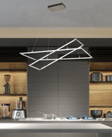 PLAFONNIER SUSPENDU CANDELLUX APETI KSEROS LED CHROME 4000K