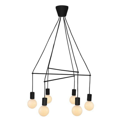 Lampa suspendata carna mat 6xE27 cu doua circuite Alto Candellux 36-70937