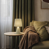 SATTI lampka stołowa szarozielona ceramiczna z abażurem E14 1x40W elegancka dekoracyjna do salonu sypialni gabinetu klasyczny styl