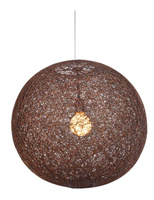 Hanging lamp brown ball 50cm Caruba 31-26906