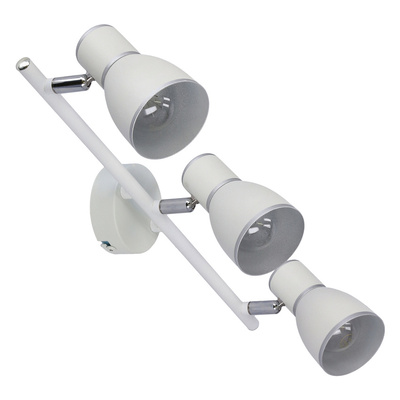 Bandă de perete 3X40W E14 alb/crom 93-63403