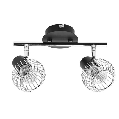 Aplica candellux oslo 92-61843 e14 negru/crom