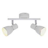 Bandă aplică 2X40W E14 alb/crom FIDO 92-63373