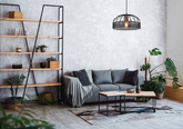 Hängelampe aus schwarzem Metall, verstellbar, 40 W, E27, Levi 31-78469