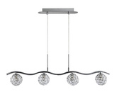 Hanging lamp 4X40W G9 Chrome/transparent 34-85750