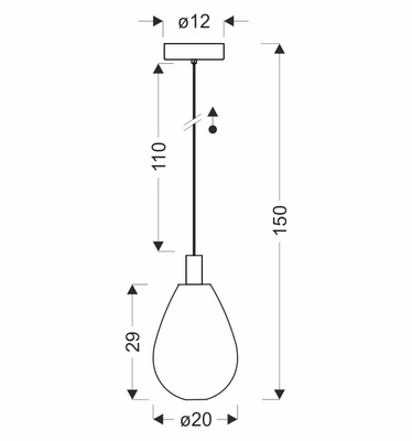 Suspension Denso 20 verre noir abat jour fumé au dessus de table de salle à manger