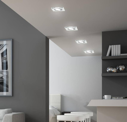 Plafoniera din sticlă transparentă cu ochi pătrat SSU-13 Candellux 2263069