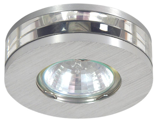 Plafonnier rond en aluminium satiné MR16 SA-05 Candellux 2224565