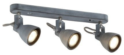 Applique bande 3X40W GU10 gris mat ASH 93-64301