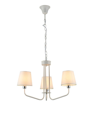 White chandelier lamp 3xE14 York Ledea 50203098