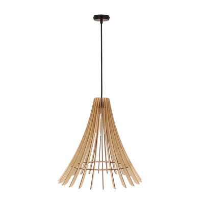 Eco 1 hanging lamp 1x40 e27 Wooden lampshade